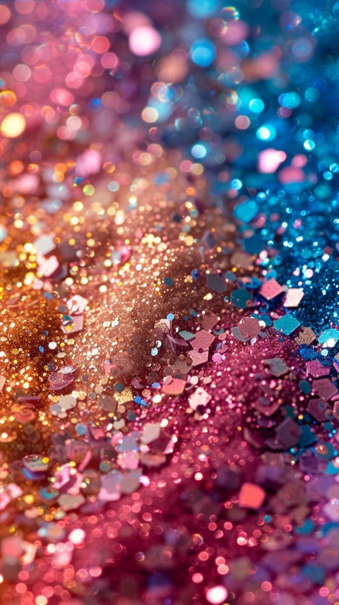 A photo of sparkling glitter in mermaid colors (21)