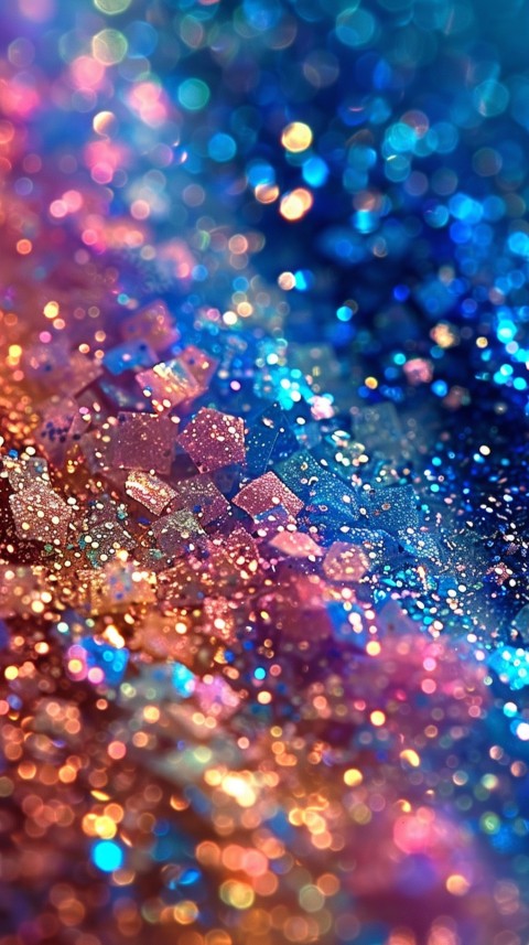 A photo of sparkling glitter in mermaid colors (12)