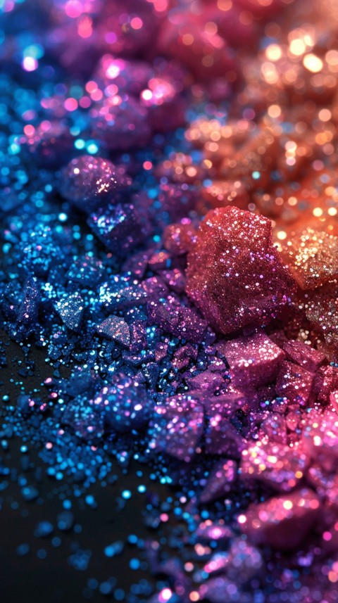 A photo of sparkling glitter in mermaid colors (20)