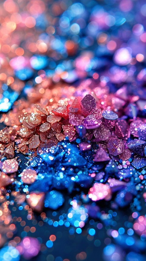 A photo of sparkling glitter in mermaid colors (9)