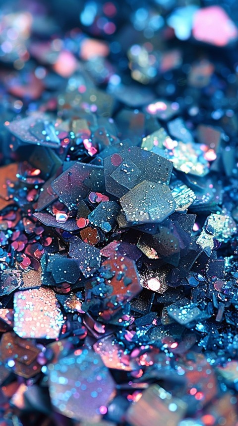 A photo of sparkling glitter in mermaid colors (6)