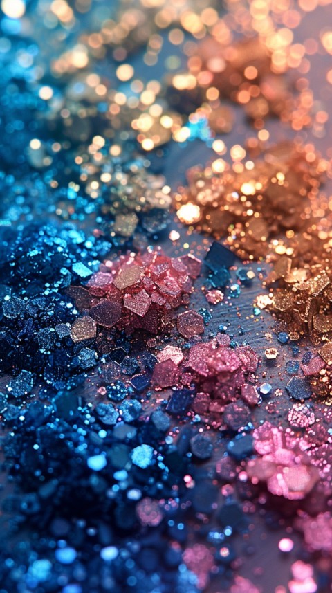 A photo of sparkling glitter in mermaid colors (39)