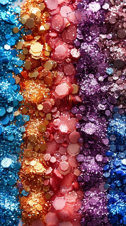 A photo of sparkling glitter in mermaid colors (43)