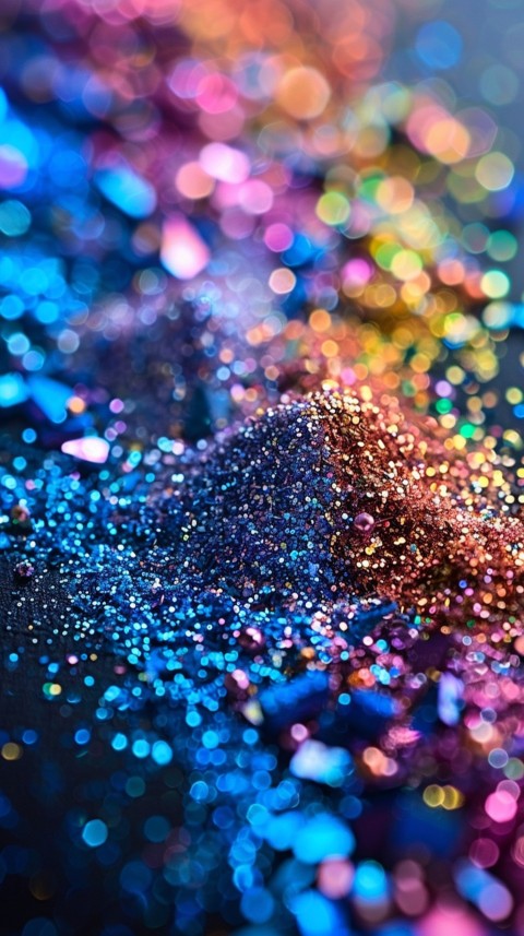 A photo of sparkling glitter in mermaid colors (50)