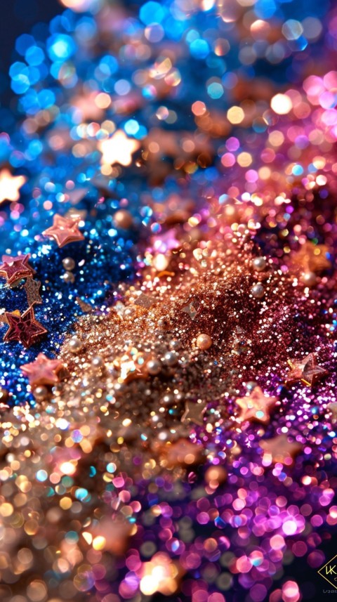 A photo of sparkling glitter in mermaid colors (67)