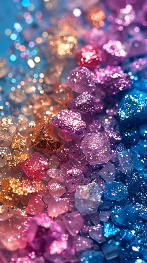 A photo of sparkling glitter in mermaid colors (65)