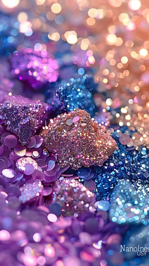 A photo of sparkling glitter in mermaid colors (47)