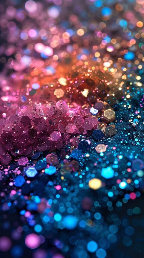 A photo of sparkling glitter in mermaid colors (71)