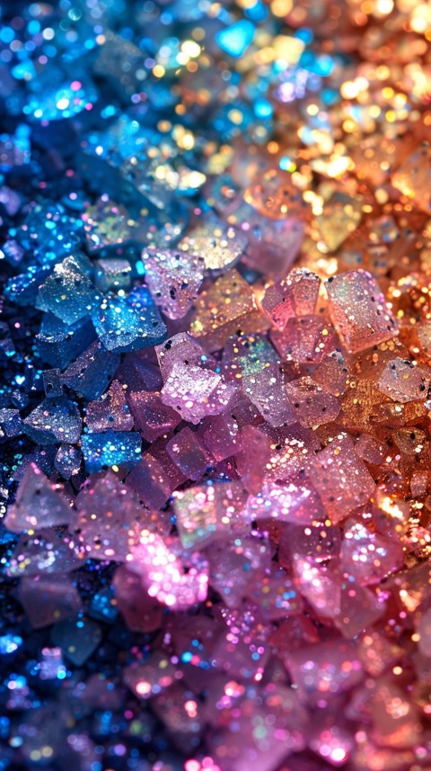 A photo of sparkling glitter in mermaid colors (70)