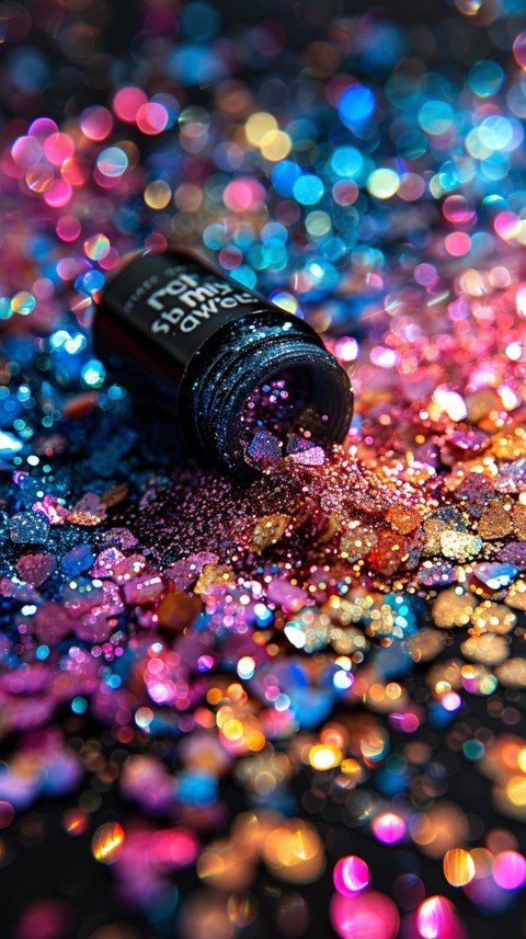 A photo of sparkling glitter in mermaid colors (69)