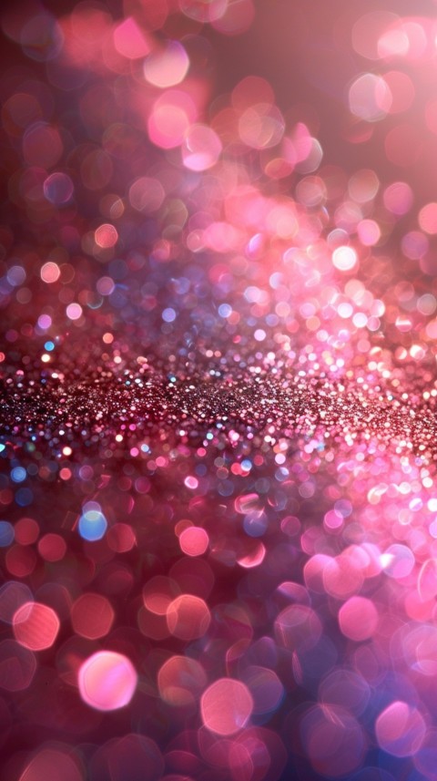 A photo of sparkling glitter in pink and red pastel colors aesthetic (7)