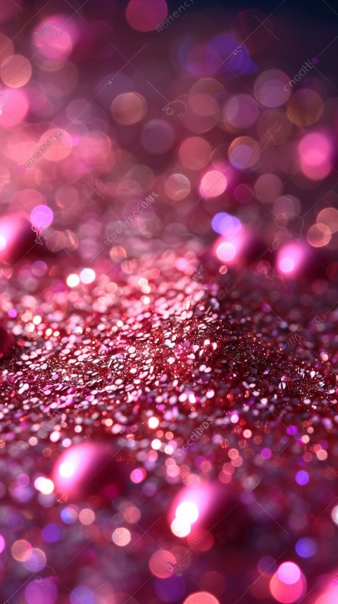 A photo of sparkling glitter in pink and red pastel colors aesthetic (20)