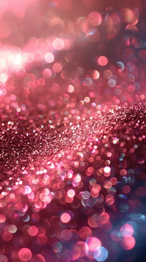 A photo of sparkling glitter in pink and red pastel colors aesthetic (10)