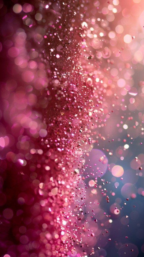 A photo of sparkling glitter in pink and red pastel colors aesthetic (42)