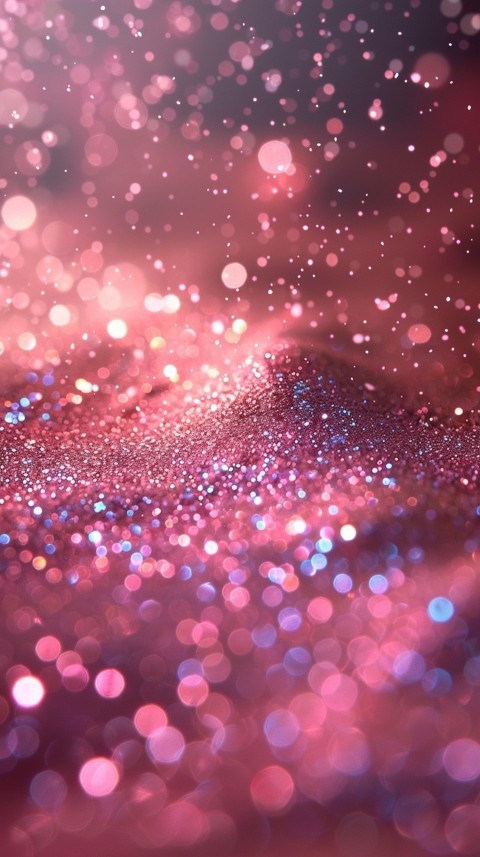 A photo of sparkling glitter in pink and red pastel colors aesthetic (37)