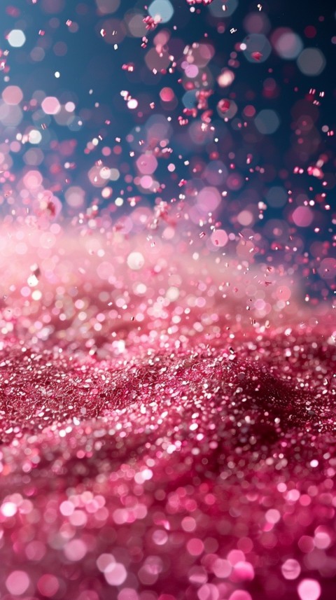 A photo of sparkling glitter in pink and red pastel colors aesthetic (69)