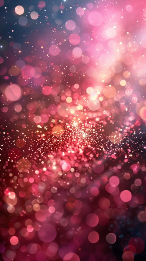 A photo of sparkling glitter in pink and red pastel colors aesthetic (89)