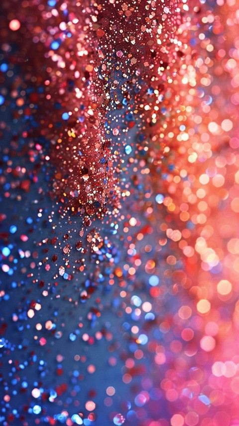 A photo of sparkling glitter in pink and red pastel colors aesthetic (79)