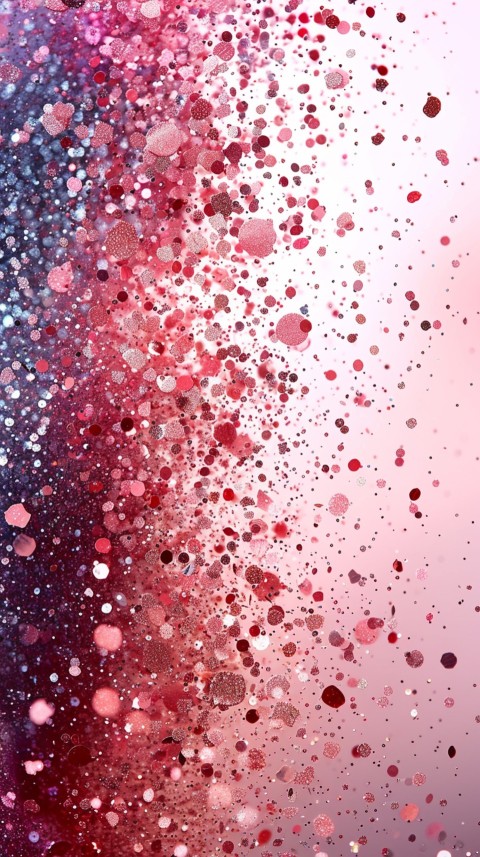 A photo of sparkling glitter in pink and red pastel colors aesthetic (78)