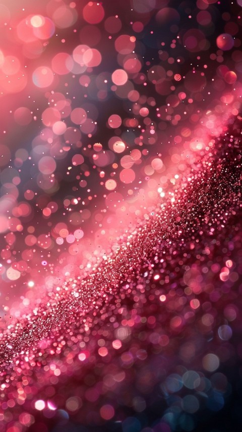 A photo of sparkling glitter in pink and red pastel colors aesthetic (100)