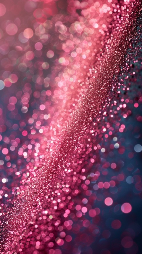 A photo of sparkling glitter in pink and red pastel colors aesthetic (147)