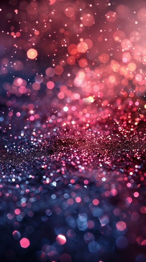 A photo of sparkling glitter in pink and red pastel colors aesthetic (123)