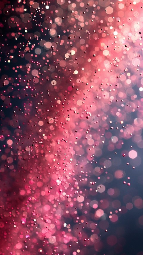 A photo of sparkling glitter in pink and red pastel colors aesthetic (172)