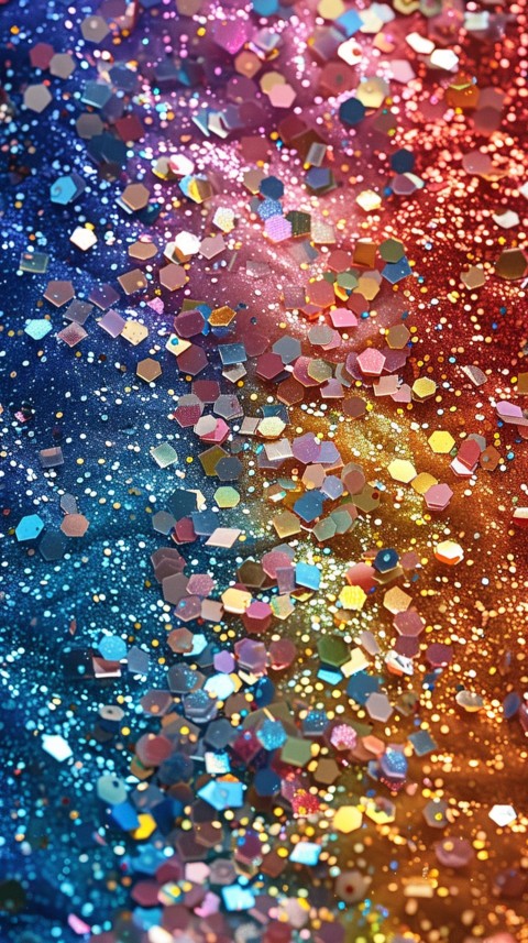 A photo of sparkling glitter in rainbow pastel colors aesthetic (24)