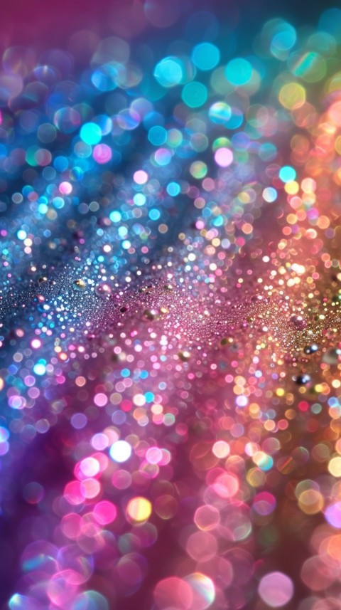 A photo of sparkling glitter in rainbow pastel colors aesthetic (38)