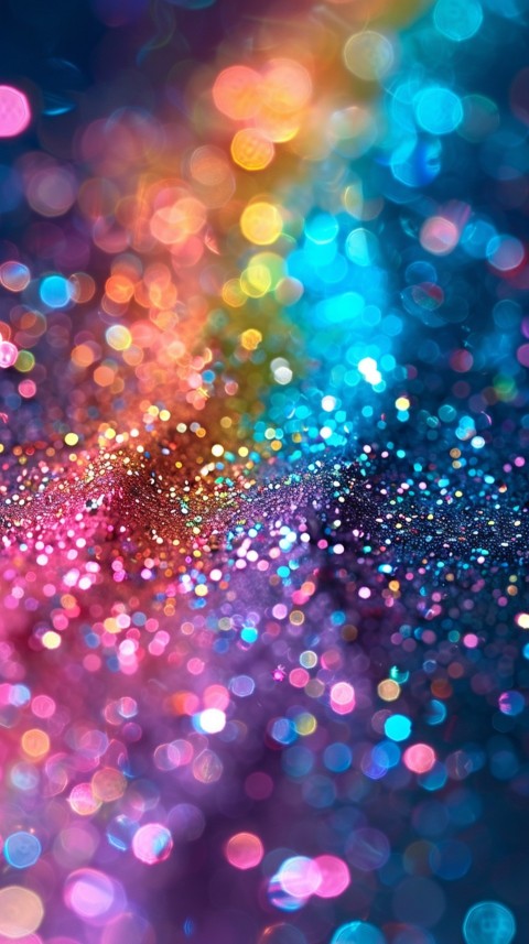 A photo of sparkling glitter in rainbow pastel colors aesthetic (51)