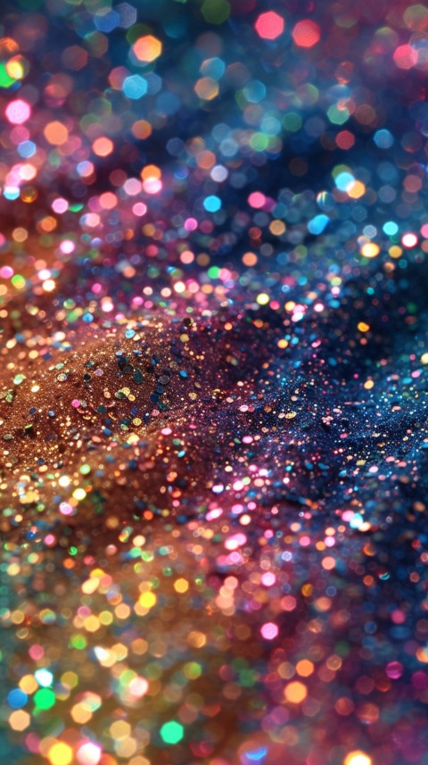 A photo of sparkling glitter in rainbow pastel colors aesthetic (39)