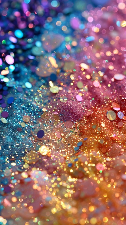 A photo of sparkling glitter in rainbow pastel colors aesthetic (43)