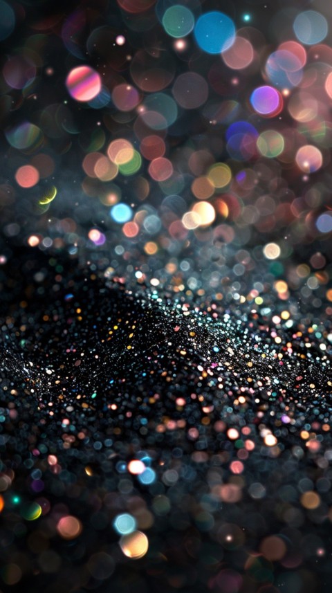 Sparkling Glitter in black silver and green pastel colors Aesthetic (5)