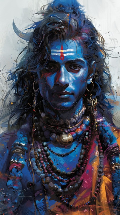 Abstract Art of Lord Shiva Aesthetic (43)