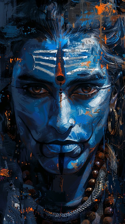 Abstract Art of Lord Shiva Aesthetic (34)