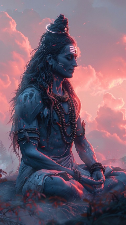 Mahadev Shiva Lord Hara Hindu Aesthetic Artwork Design (16)