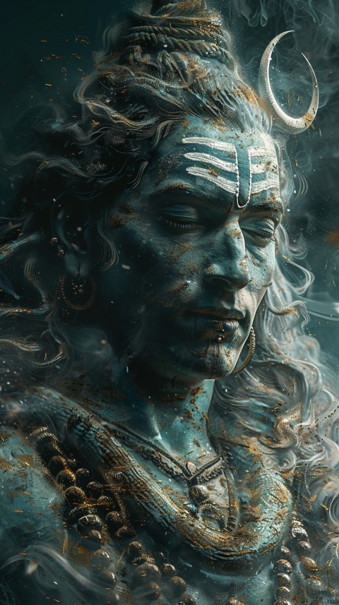 Mahadev Shiva Lord Hara Hindu Aesthetic Artwork Design (35)