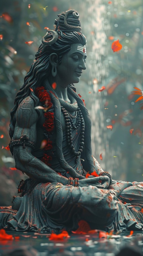 Mahadev Shiva Lord Hara Hindu Aesthetic Artwork Design (59)