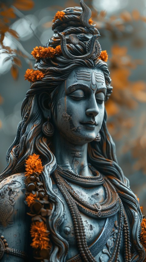 Mahadev Shiva Lord Hara Hindu Aesthetic Artwork Design (54)