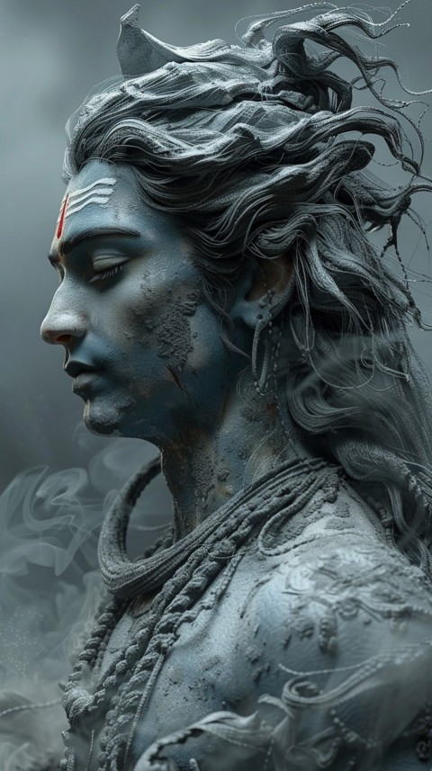 Mahadev Shiva Lord Hara Hindu Aesthetic Artwork Design (77)