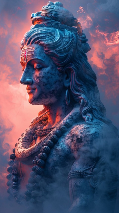 Mahadev Shiva Lord Hara Hindu Aesthetic Artwork Design (61)