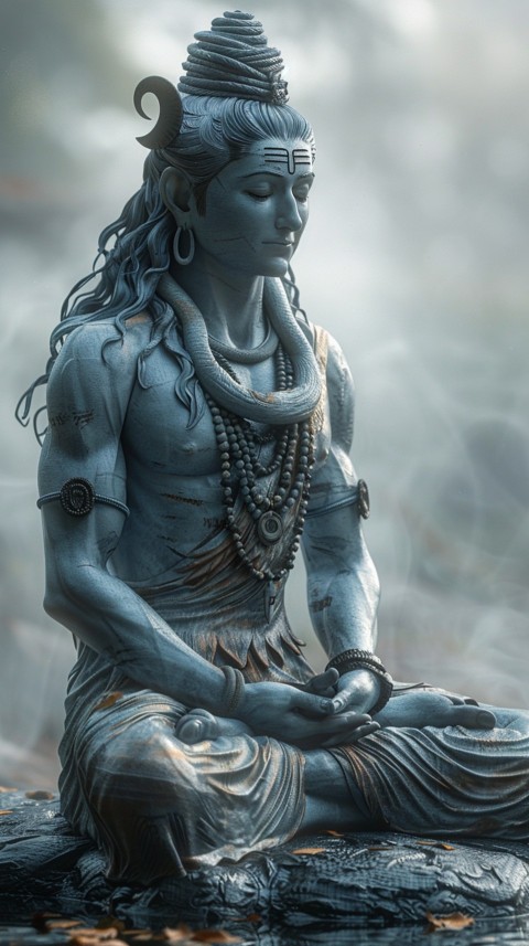 Mahadev Shiva Lord Hara Hindu Aesthetic Artwork Design (86)