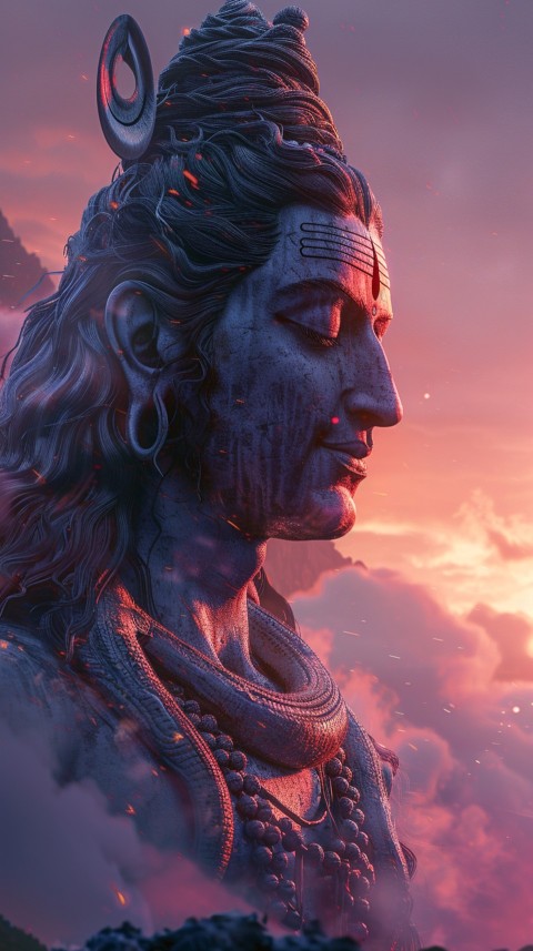 Mahadev Shiva Lord Hara Hindu Aesthetic Artwork Design (84)