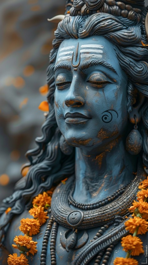 Mahadev Shiva Lord Hara Hindu Aesthetic Artwork Design (125)