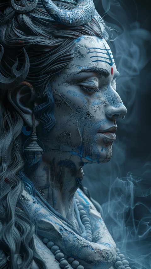 Mahadev Shiva Lord Hara Hindu Aesthetic Artwork Design (132)