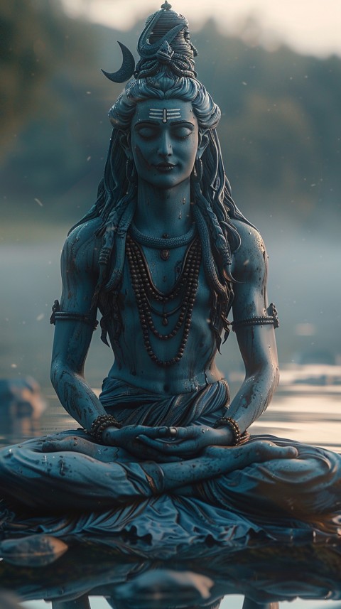 Mahadev Shiva Lord Hara Hindu Aesthetic Artwork Design (148)