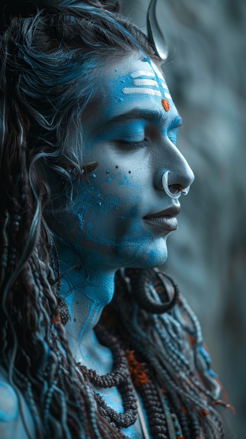 Mahadev Shiva Lord Hara Hindu Aesthetic Artwork Design (145)