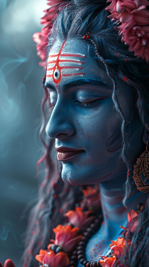 Mahadev Shiva Lord Hara Hindu Aesthetic Artwork Design (166)