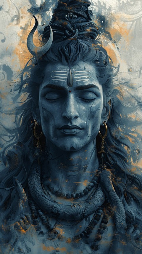 Mahadev Shiva Lord Hara Hindu Aesthetic Artwork Design (177)