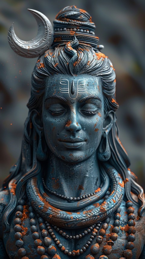 Mahadev Shiva Lord Hara Hindu Aesthetic Artwork Design (179)